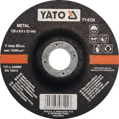 Metal Grinding Disc 5″X6 MM Yato Brand YT-6124