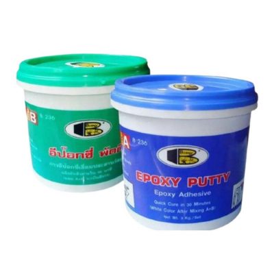 Epoxy Putty (A+B) Bosny Brand for Bonding Materials, Filling up Leaks, Filling Cracks, Patching, Repairing Materials, 1Kg set